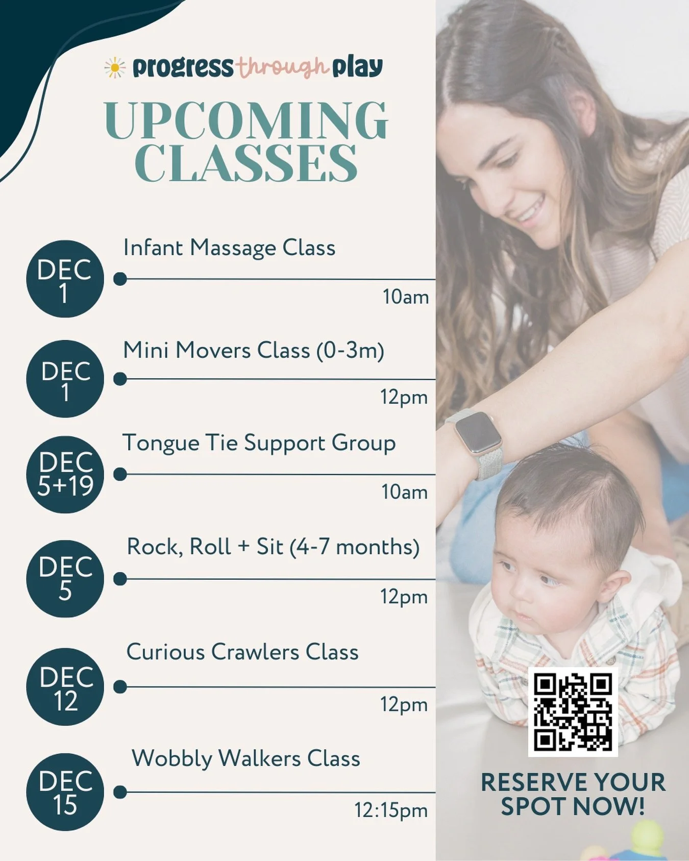 We can&rsquo;t wait to play this month! Comment below if you&rsquo;d like the link to register for any of our classes/groups in December.