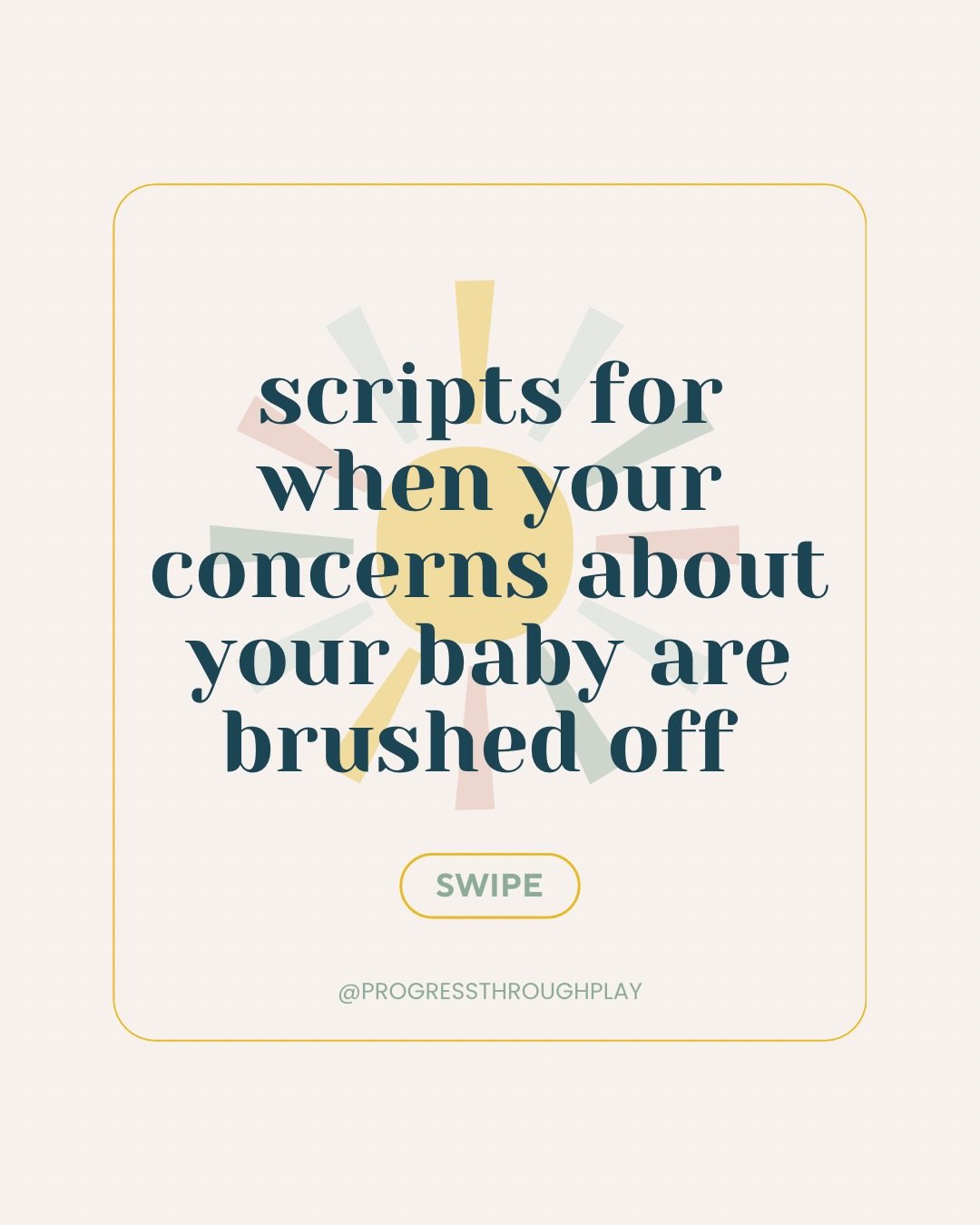 SAVE these for when you need them! Earlier this week we posted some scripts for bringing up concerns to your pediatrician - but what if you feel like your concerns are being brushed off or taken too lightly? Let us know if any of these scripts are he