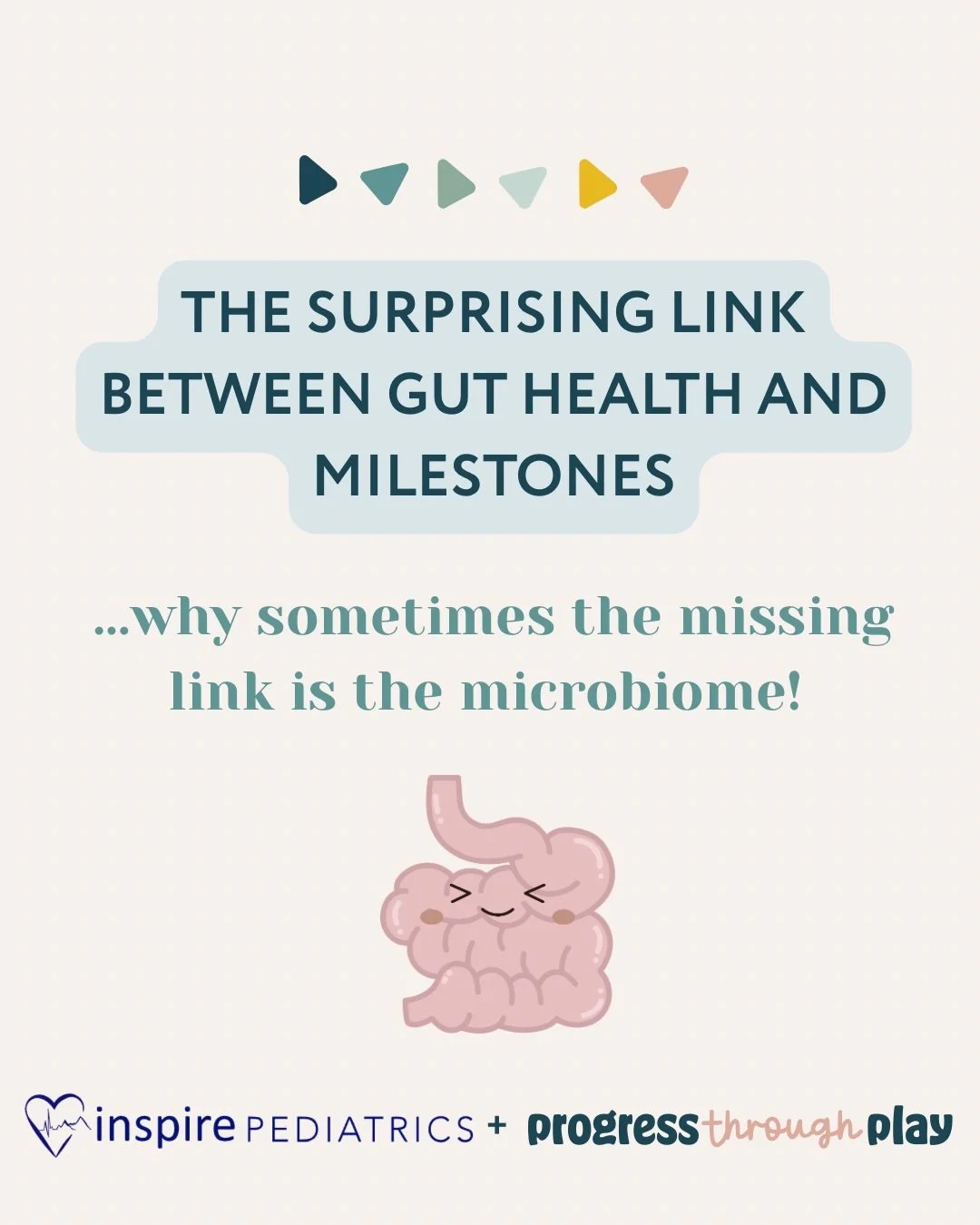 The way your baby *feels* is intricately related to how they *move*. We see it on a daily basis how important gut health is! We are lucky to have resources like @inspirepediatrics in our office to offer collaborative care to our patients looking to a