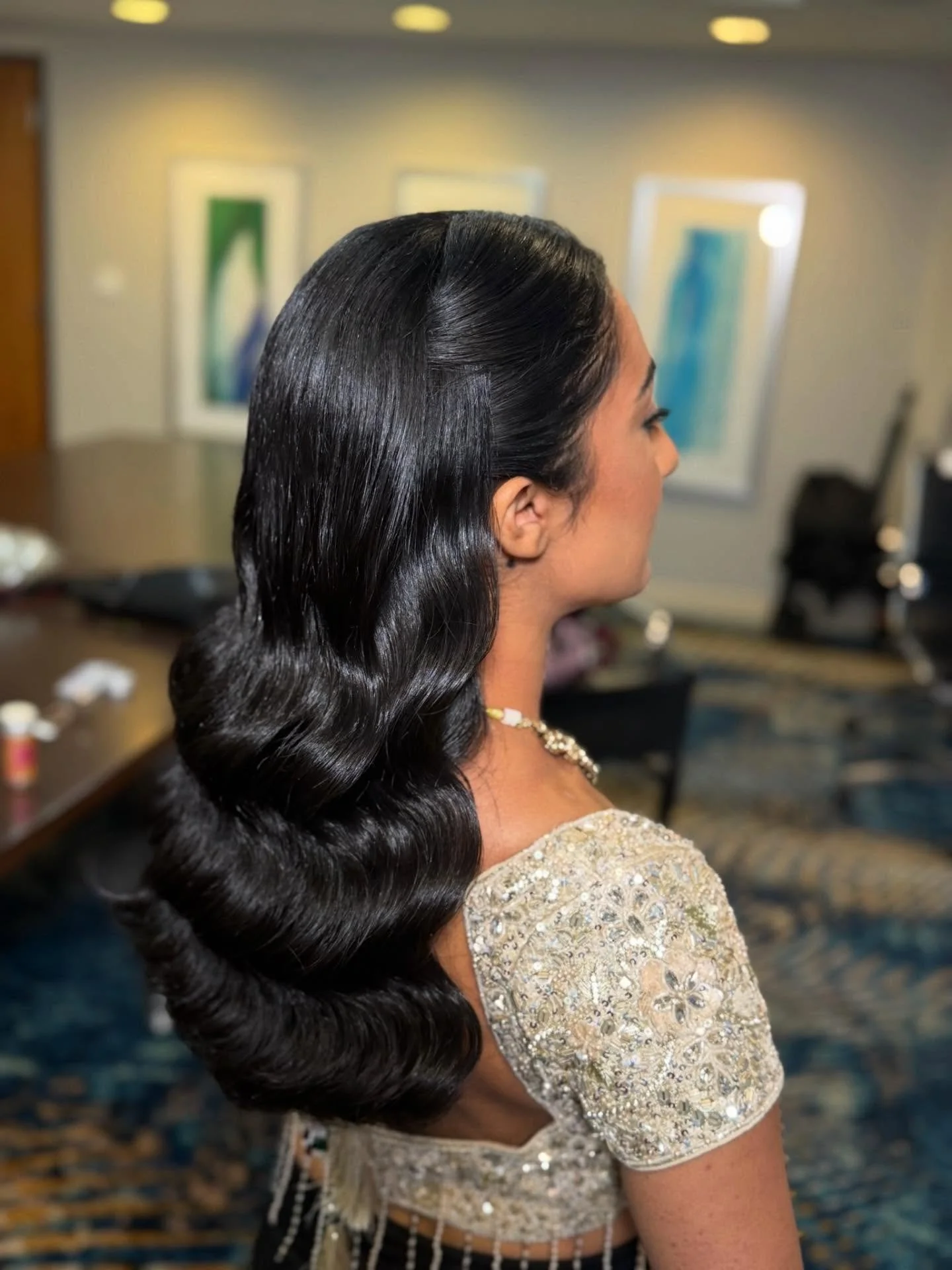 Dark glam waves are the perfect pairing for an intricate ensemble. By keeping the waves structured and polished, we create a look that feels timeless yet completely modern.

We specialize in hair that doesn&rsquo;t just look good in person, but photo