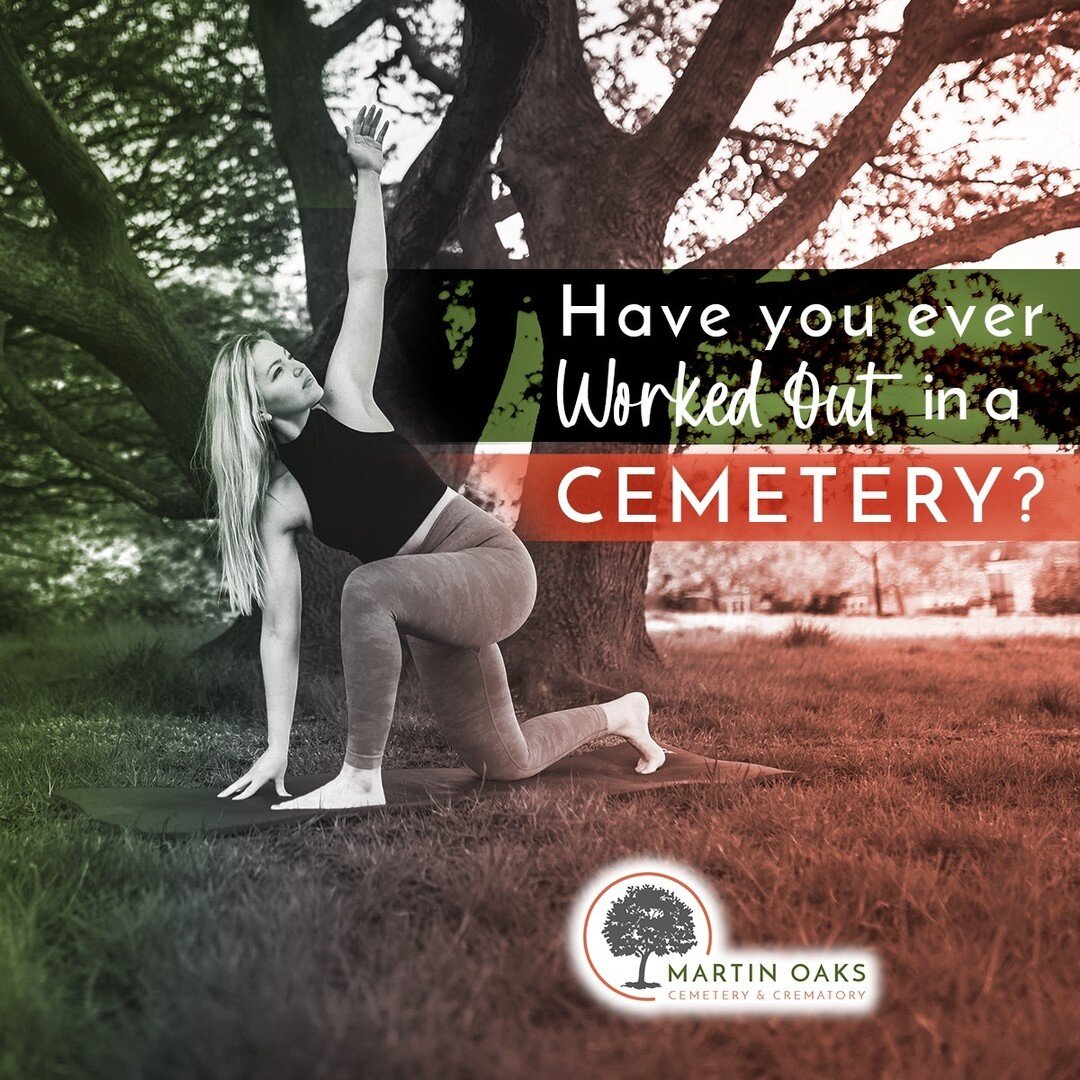 Cemeteries are perfect for a beautiful, quiet, and peaceful place to exercise! #wellness #weatherpermitting #innerpeace #healthylife