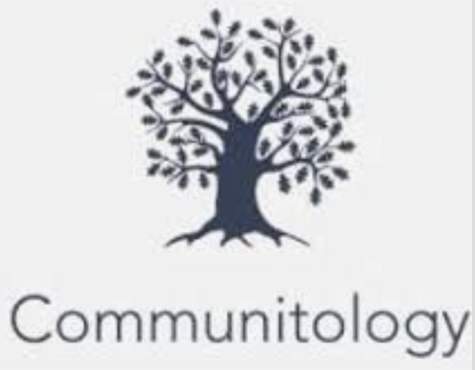 Logo featuring a stylized tree with "Communitology" text below.