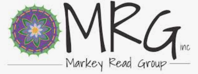 Logo of MRG Inc with colorful floral design and text "Markey Read Group"