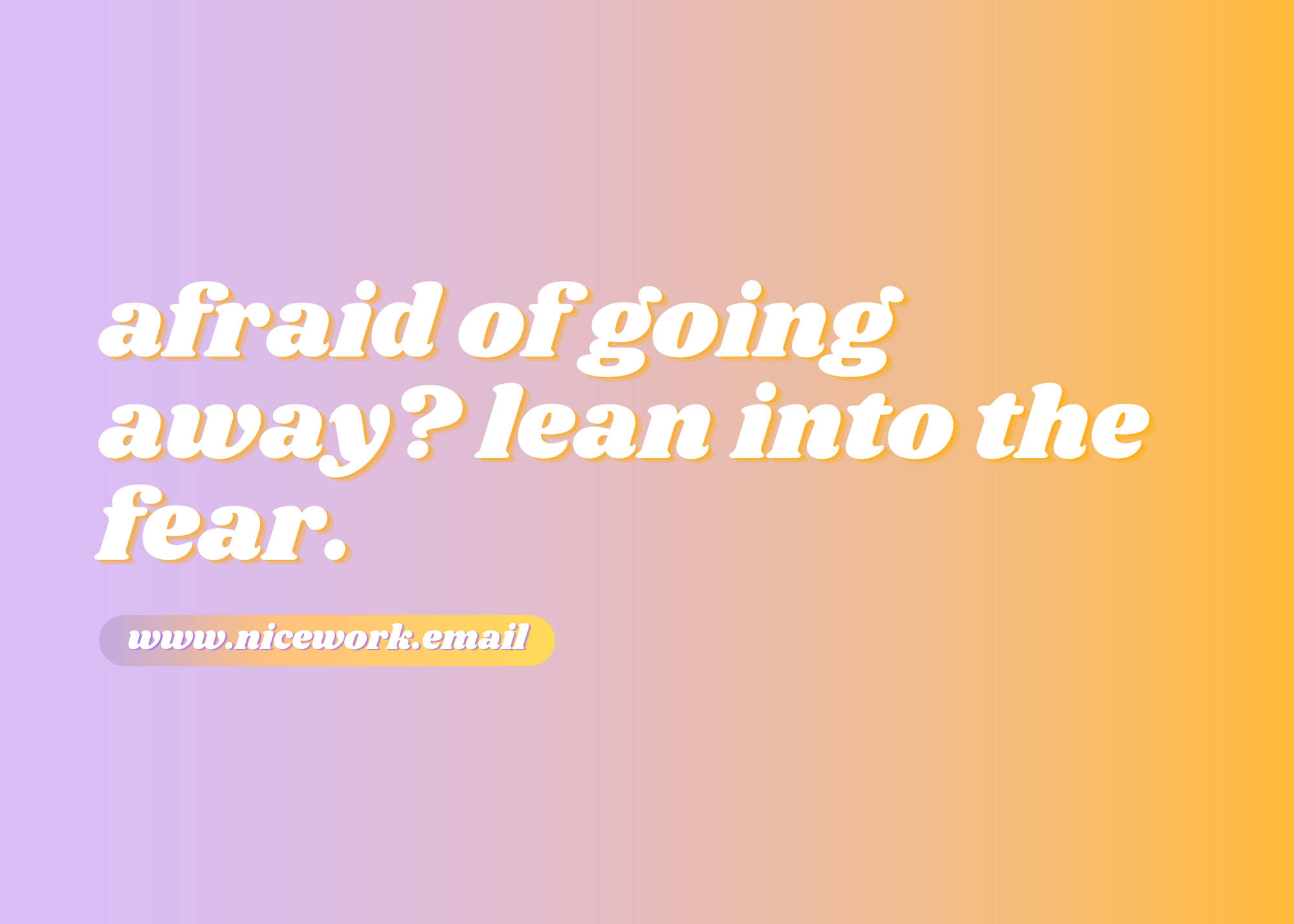 Afraid of going away on holiday? 😬