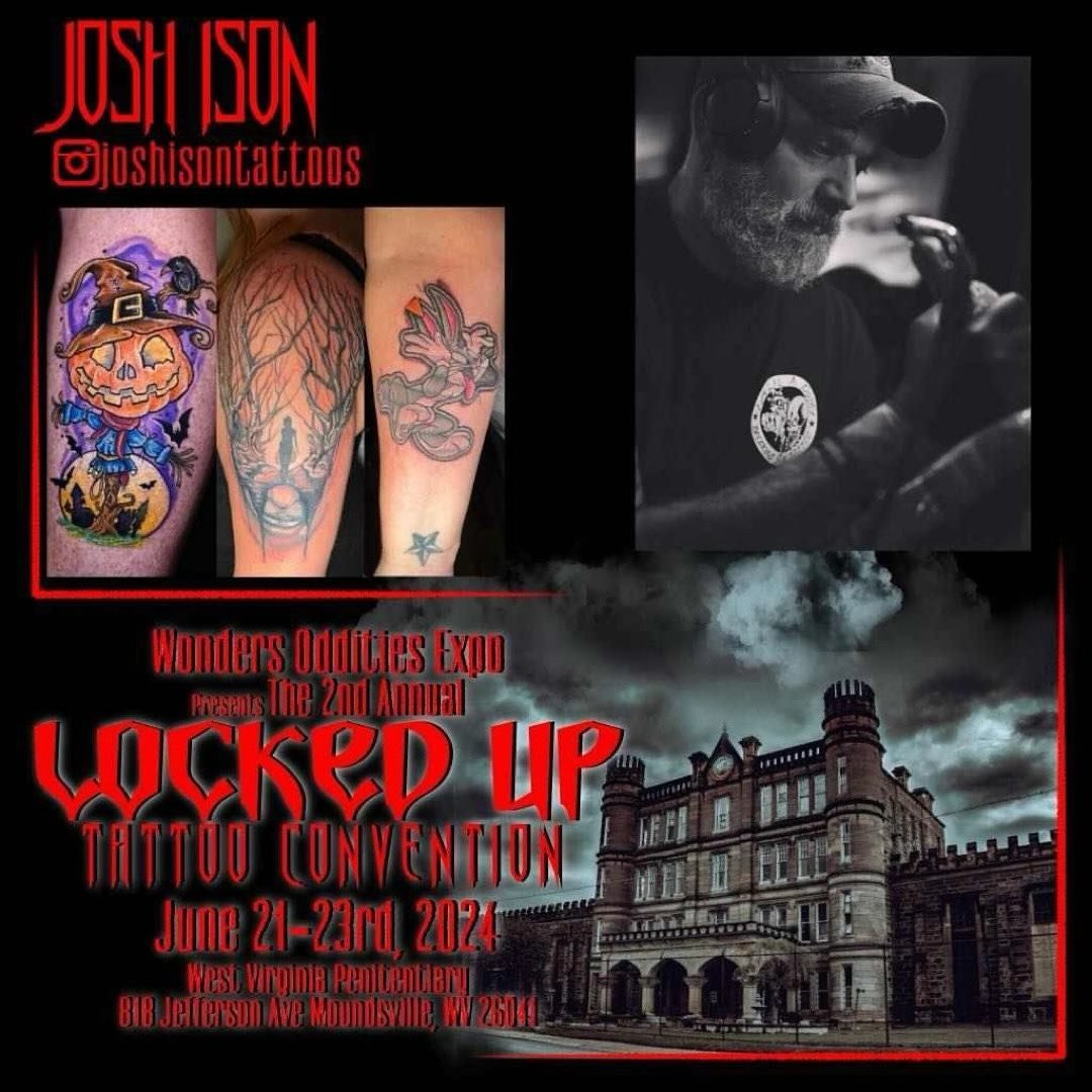 Posted @withregram &bull; @lockeduptattooconvention June 21st-23rd West Virginia State Penitentiary Please Welcome Award Winning, Proteam sponsored Tattoo Artist Josh Ison!!!
To reserve time for a tattoo IG @joshisontattoos
#tattooartists #tattooconv