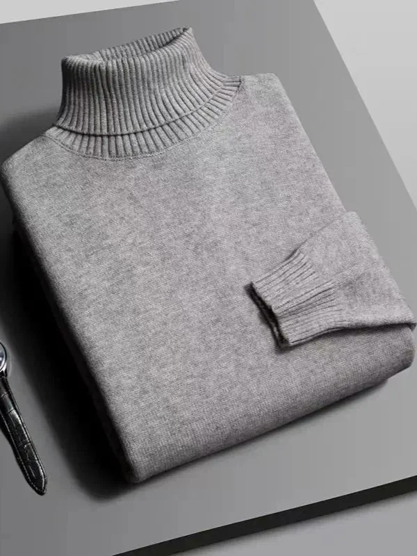 Men's Knitted Turtleneck Sweater