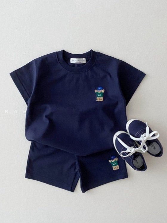 Unisex Kid's Shorts Set
