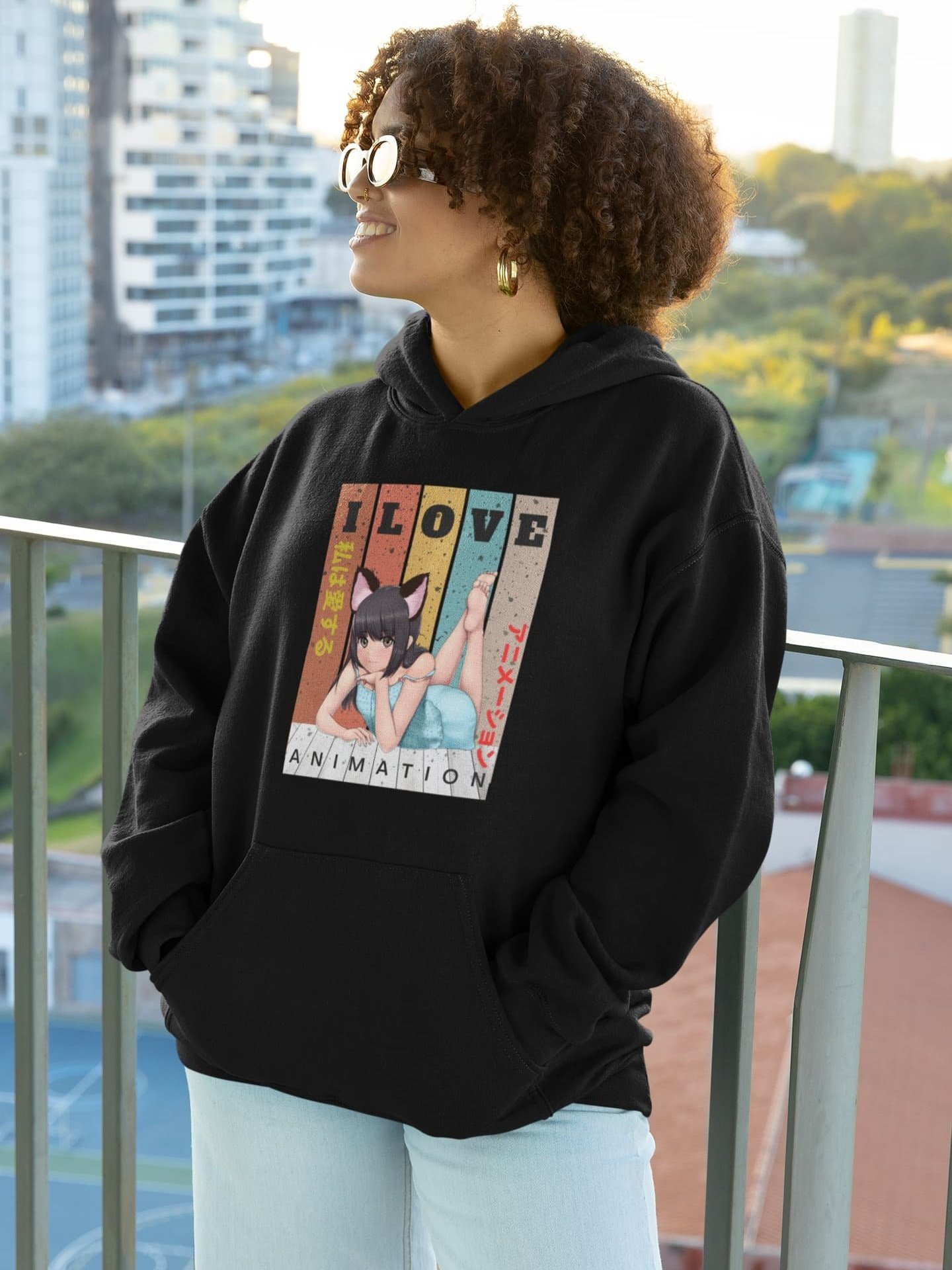 Women's I Love Pullover Hoodie