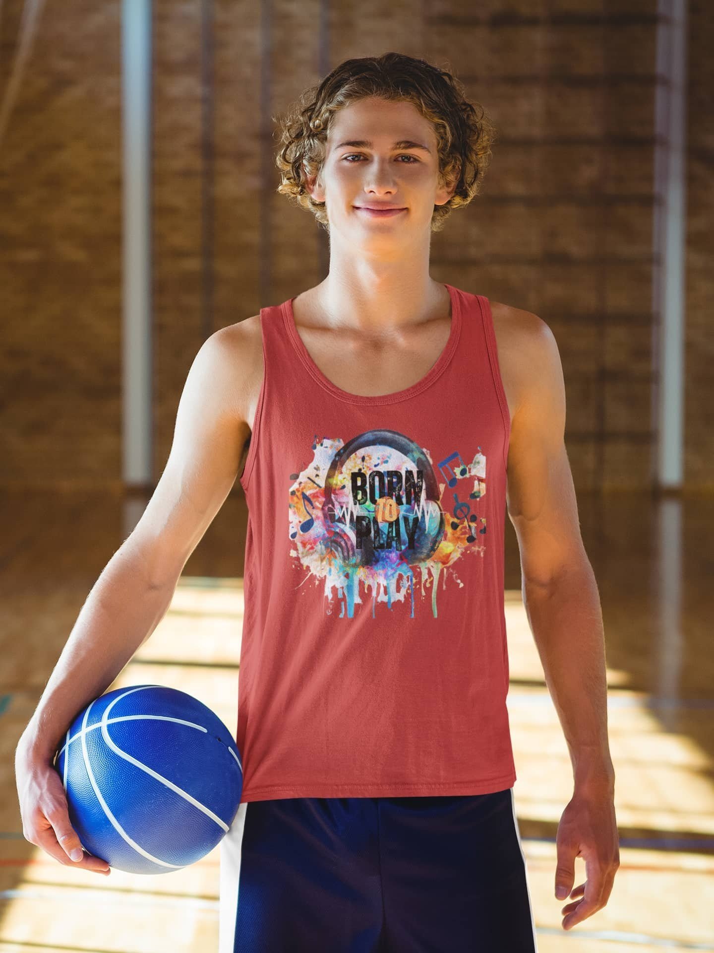 Boy's Born To Play  Tank Top