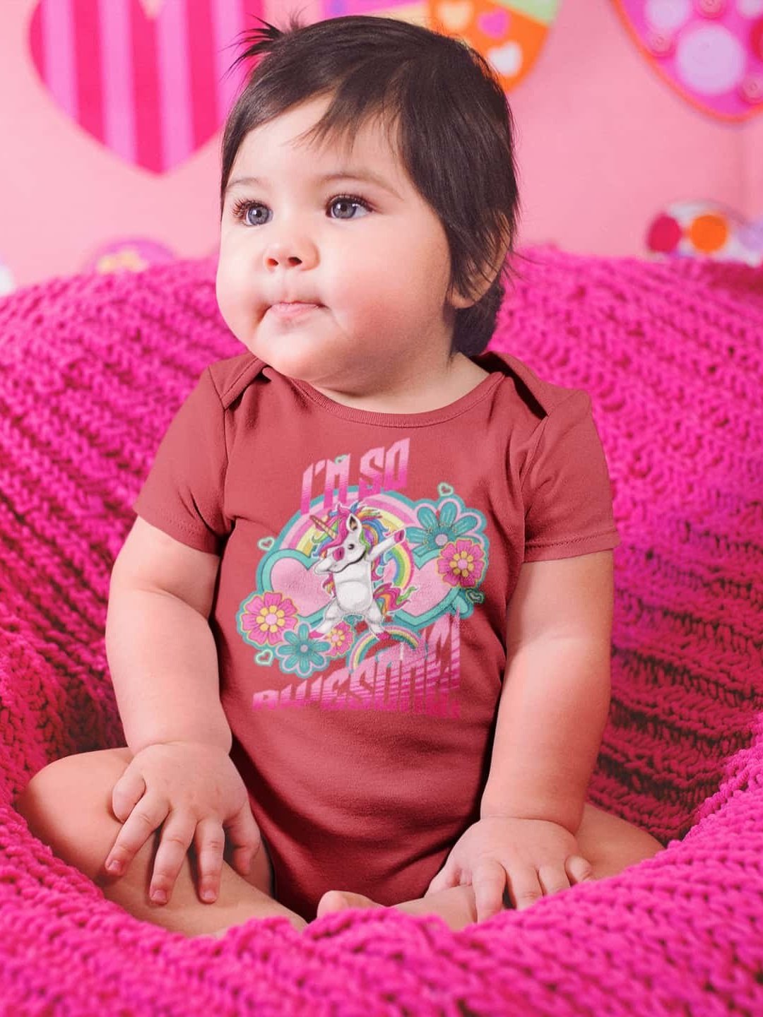 Girl's I'm So Awesome baby Onesie