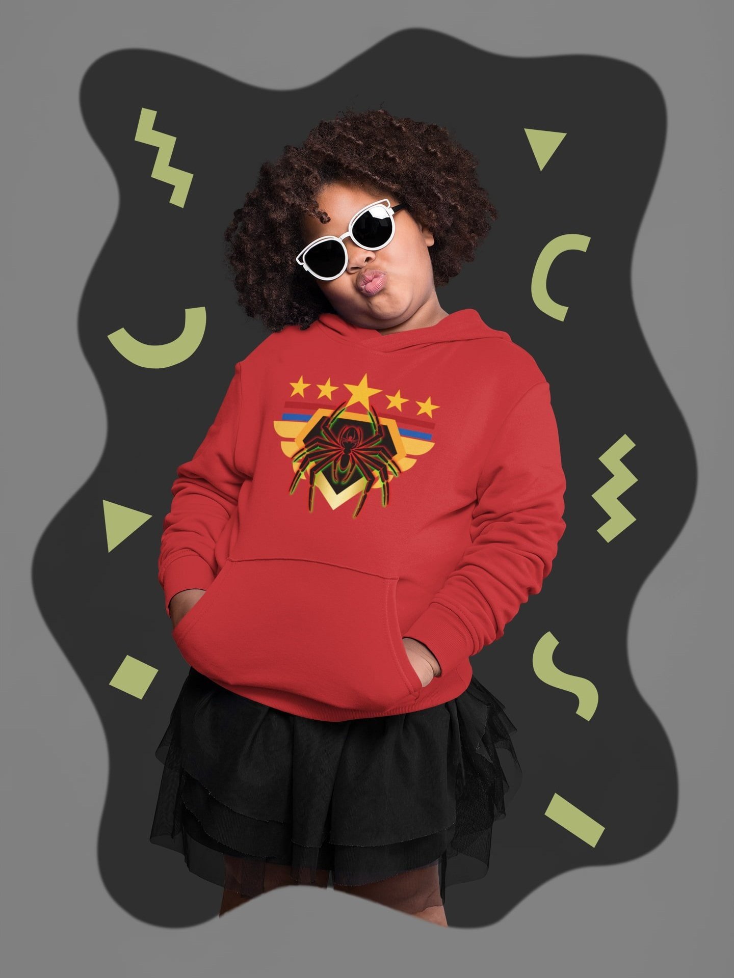 Girl's Spider Pullover Hoodie