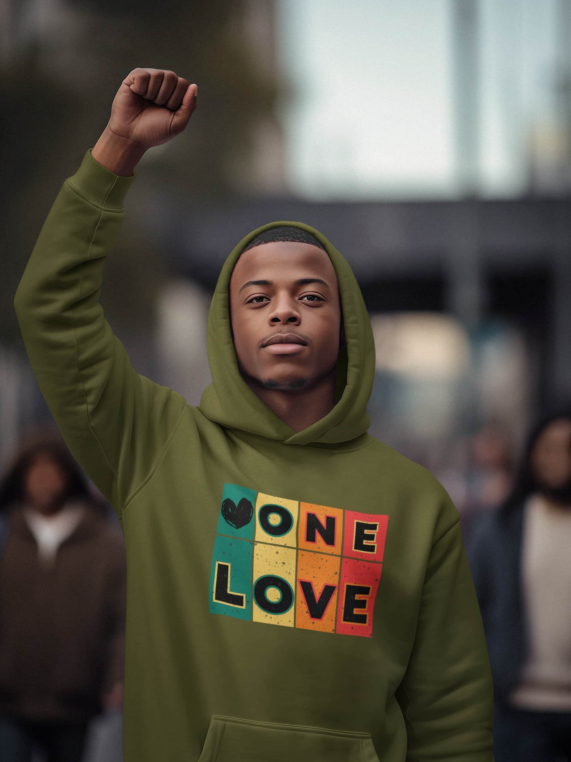Men's One Love Pullover Hoodie