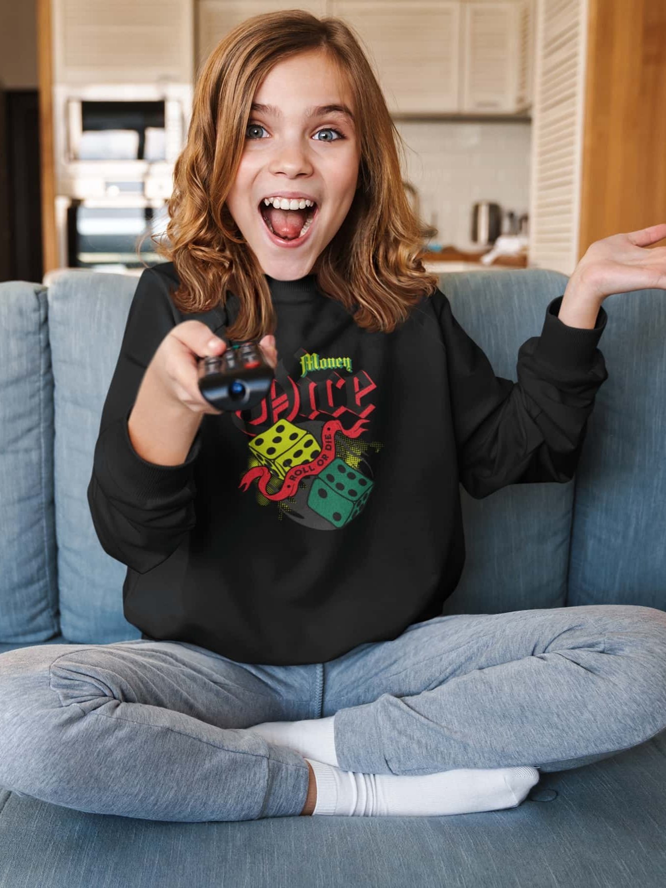 Girl's Money Dice Sweatshirt