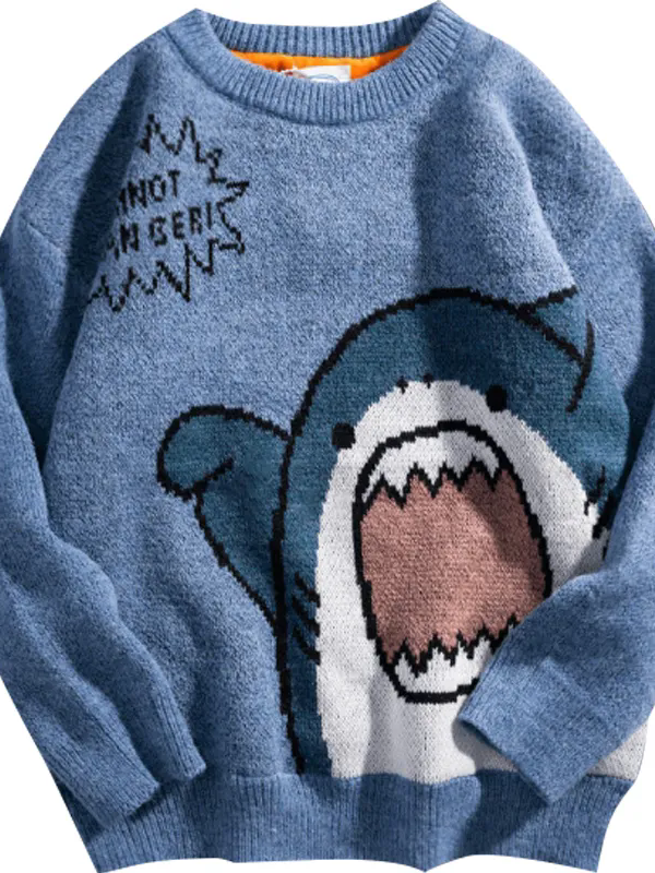 Men's Shark Oversize Sweatshirt with and without Turtleneck