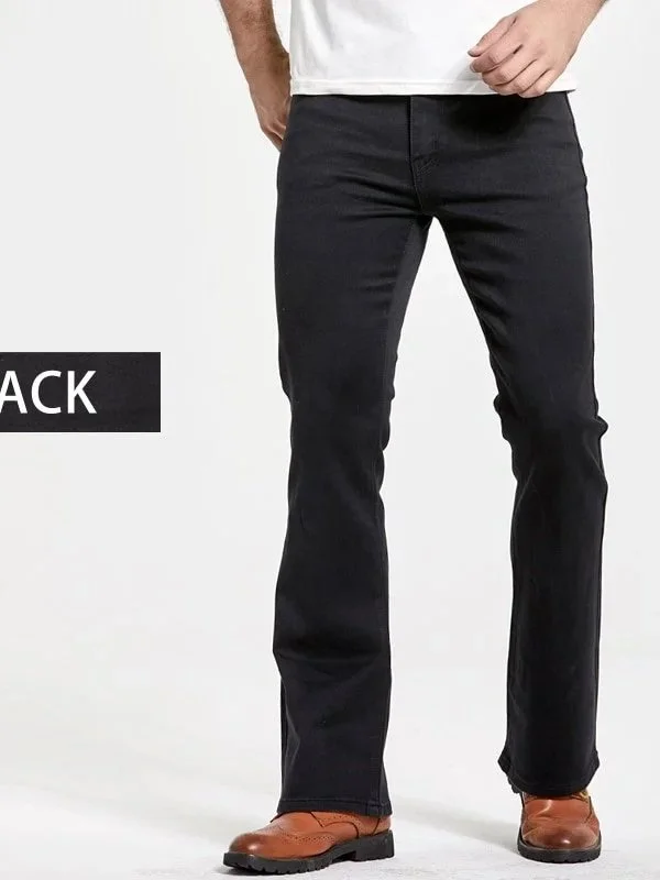 Men's Boot Cut Slightly Flared Jeans Pants