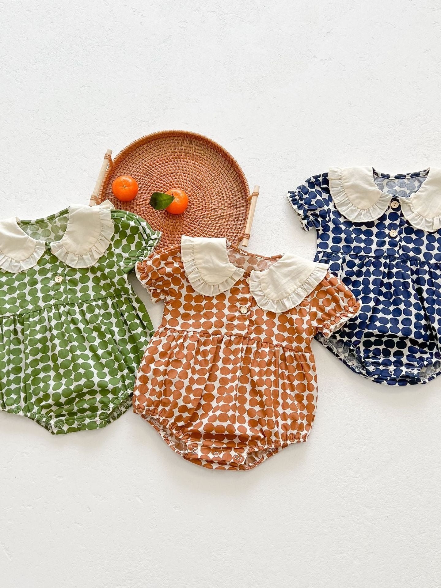 Baby Girl Dot Print Onesies