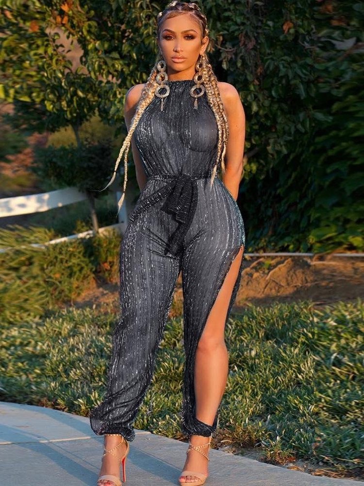 Women bodysuit High Waist Sheer