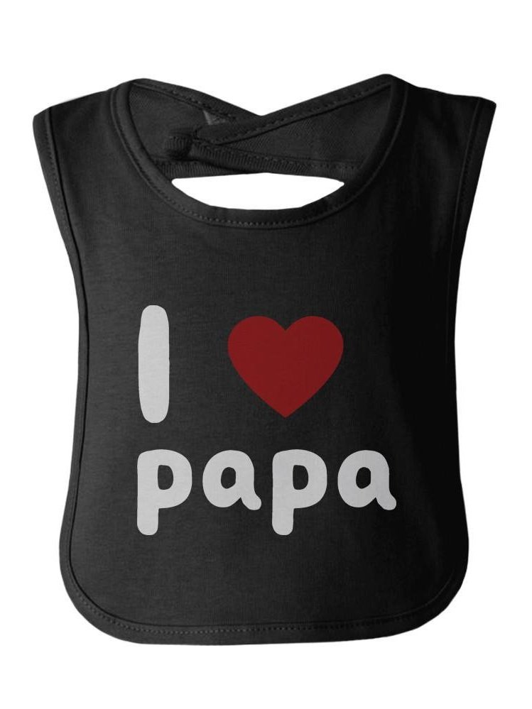 I Love Papa Cute baby Bibs