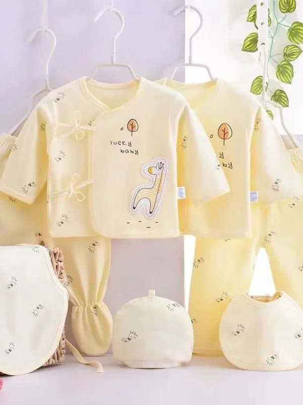 Newborn Unisex Baby T-Shirt with Pants and Hat