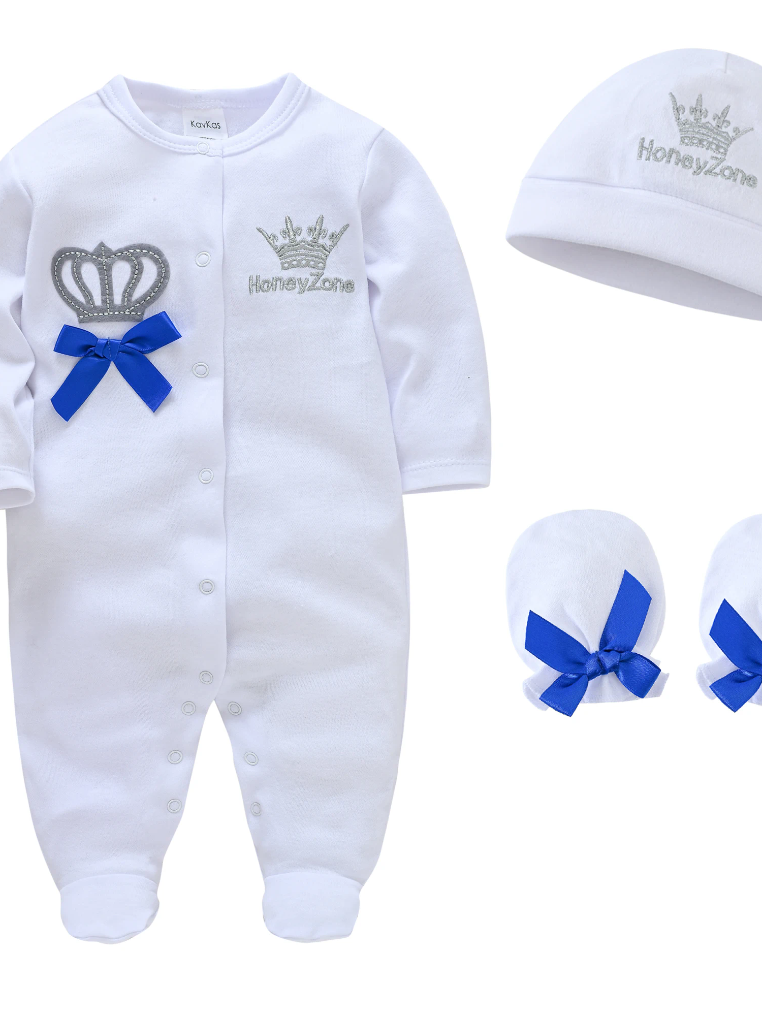 4Pcs Unisex Babies Romper Set
