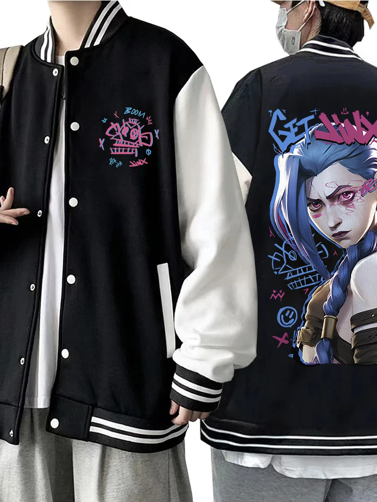 Unisex Arcane-Jinx Baseball Jacket