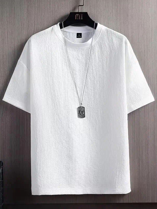 Men's Plain Loose Fitted T-Shirt