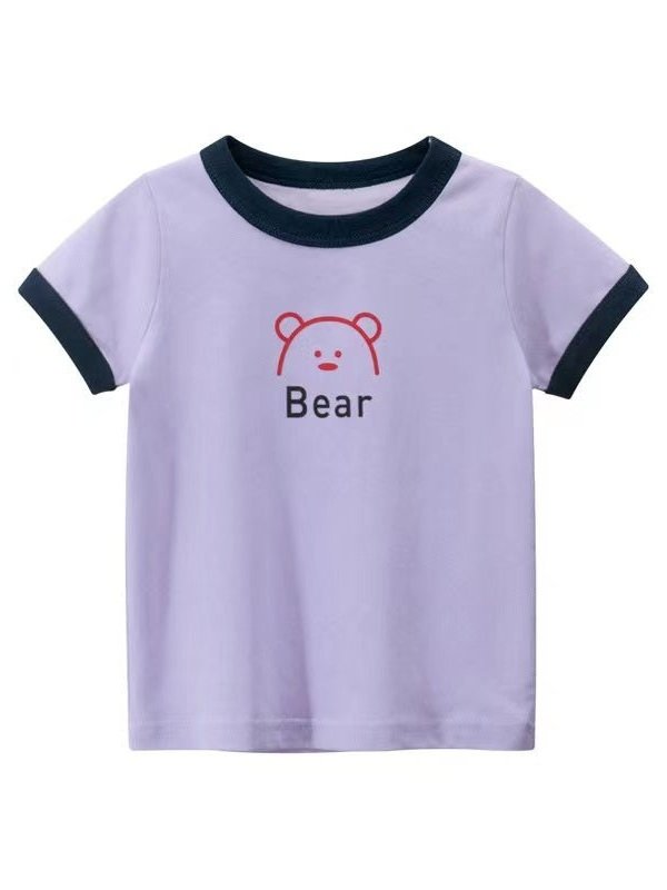 Girl's Animal Print Pattern T-Shirt