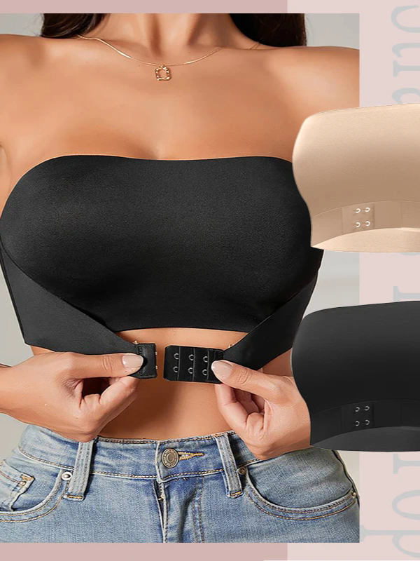 Women's Front-Button Strapless Bra