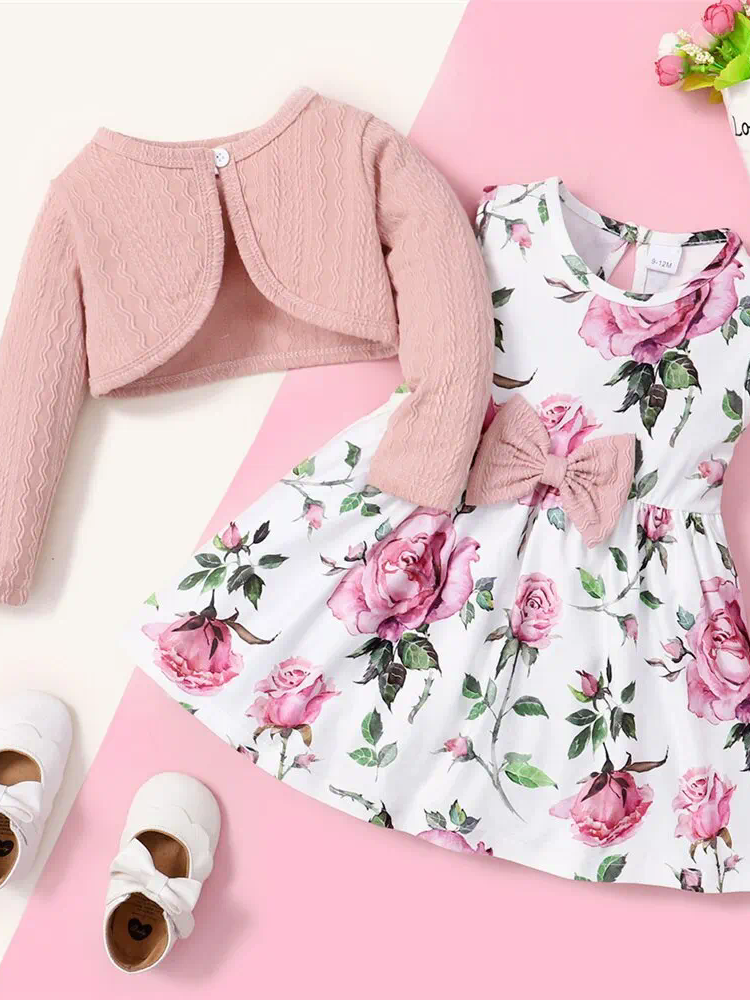 Baby Girl's 2PCS Party Dress Set