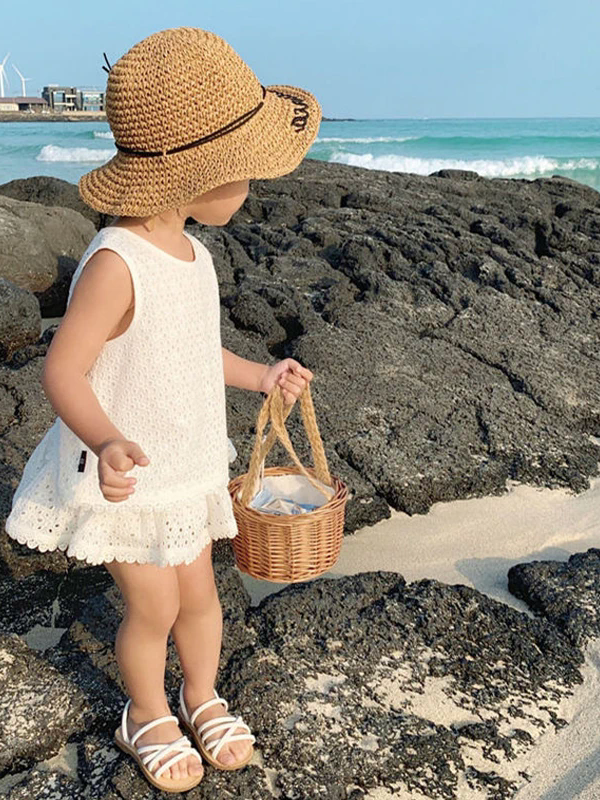 Baby Girl's Hollow Lace Set