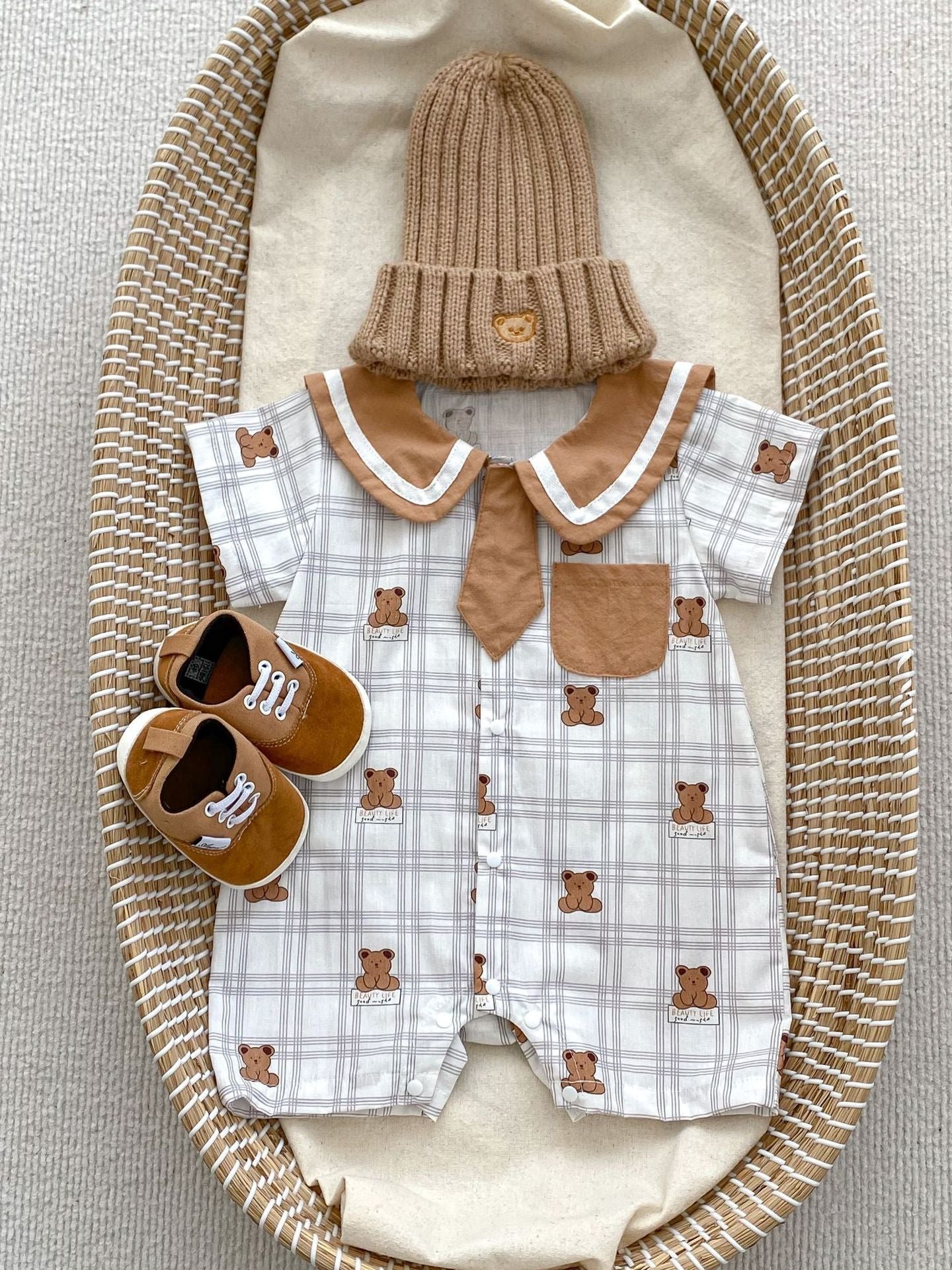 Baby Boy's Romper Set