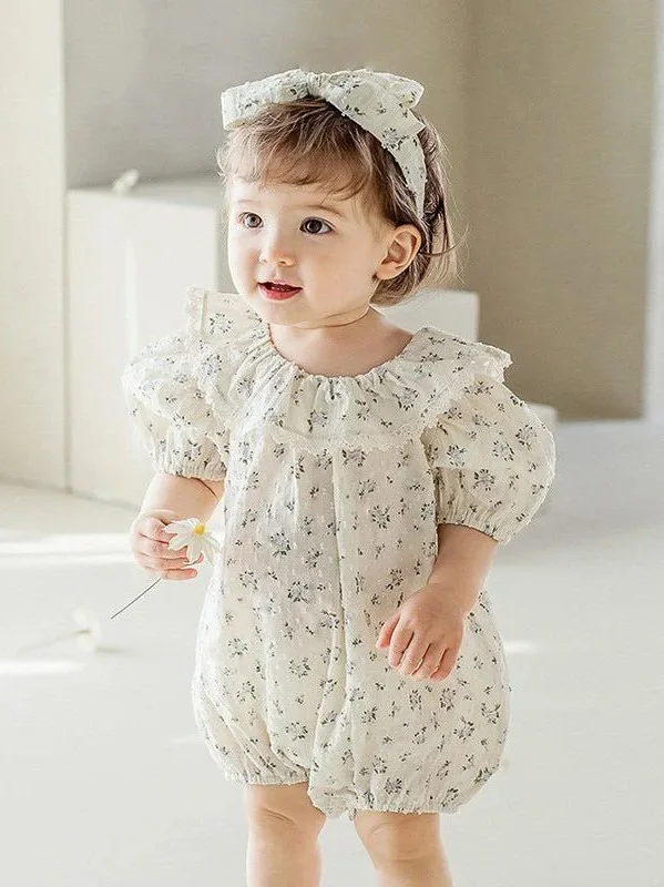 Baby's Flying Sleeve Onesie Set
