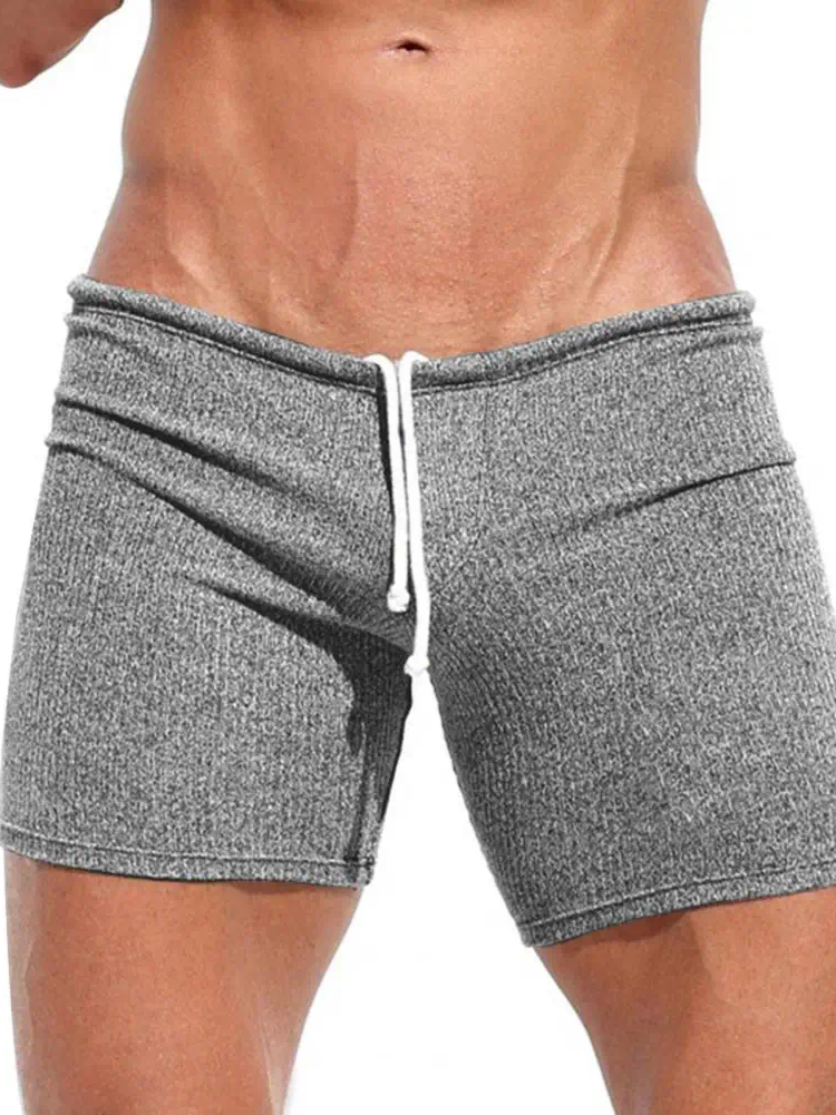 Men's Drawstring Elastic Waist Slim Fit Shorts