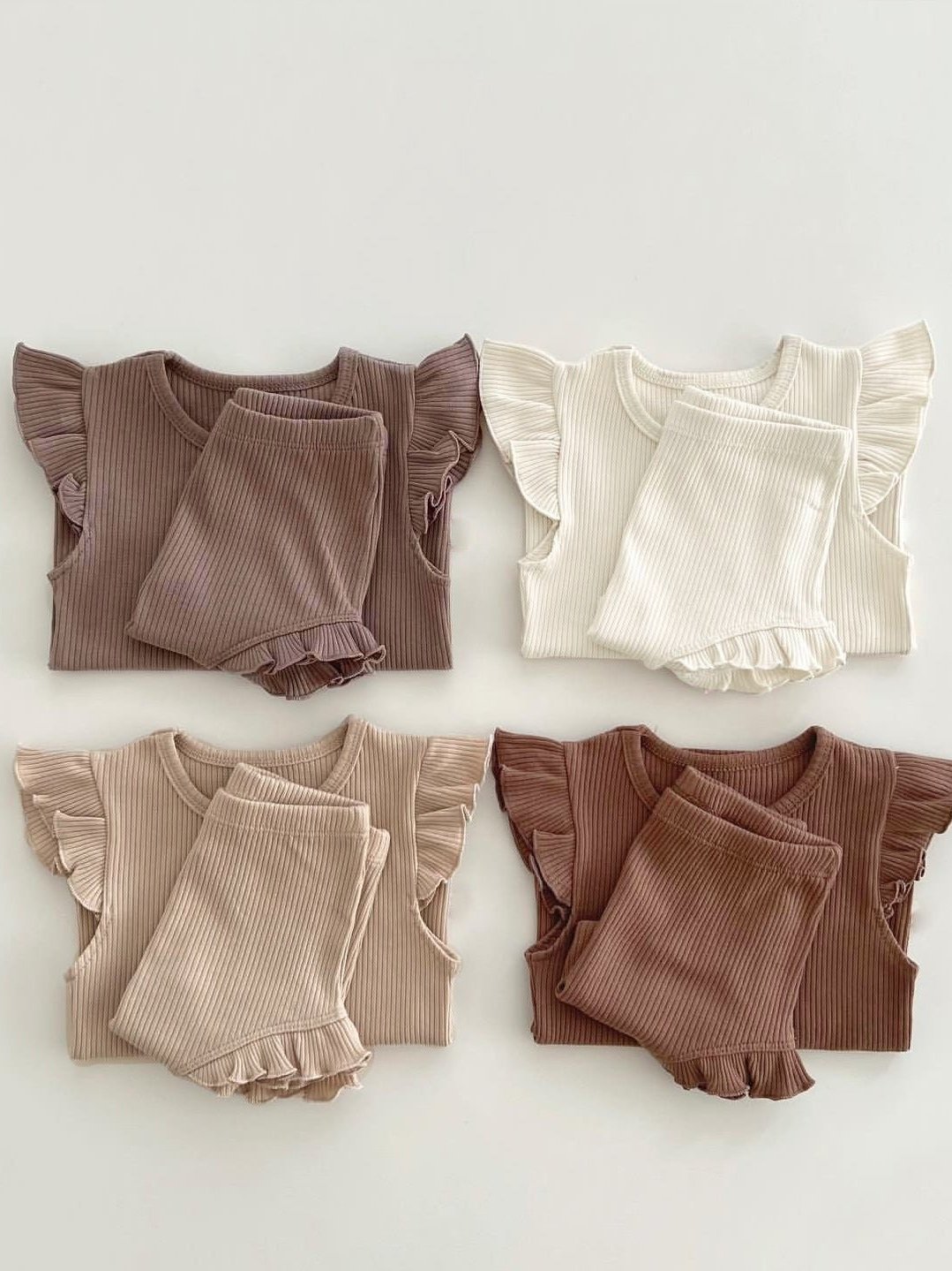 Baby Girl's Onesie with Shorts Set
