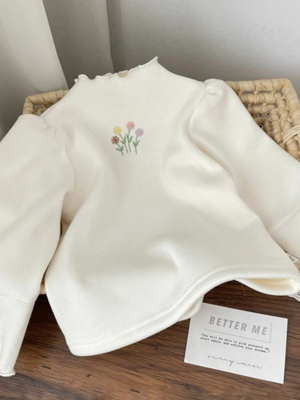 Girl's Winter Pull Sleeve Sweater