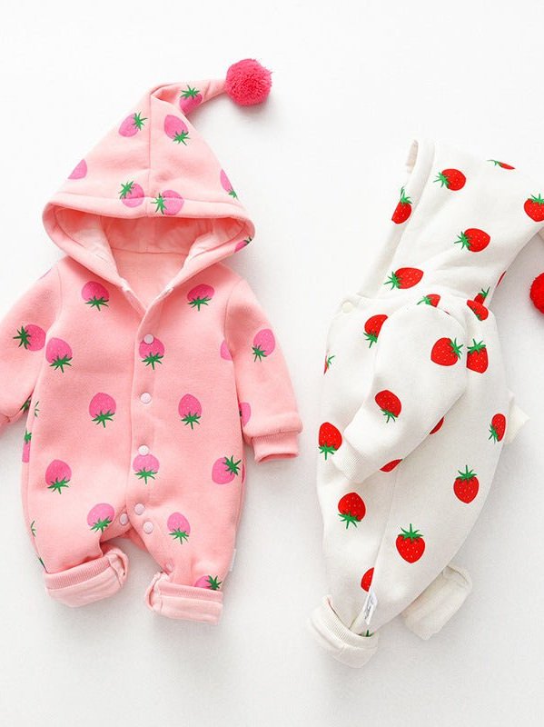 Baby Girl Button Front Romper