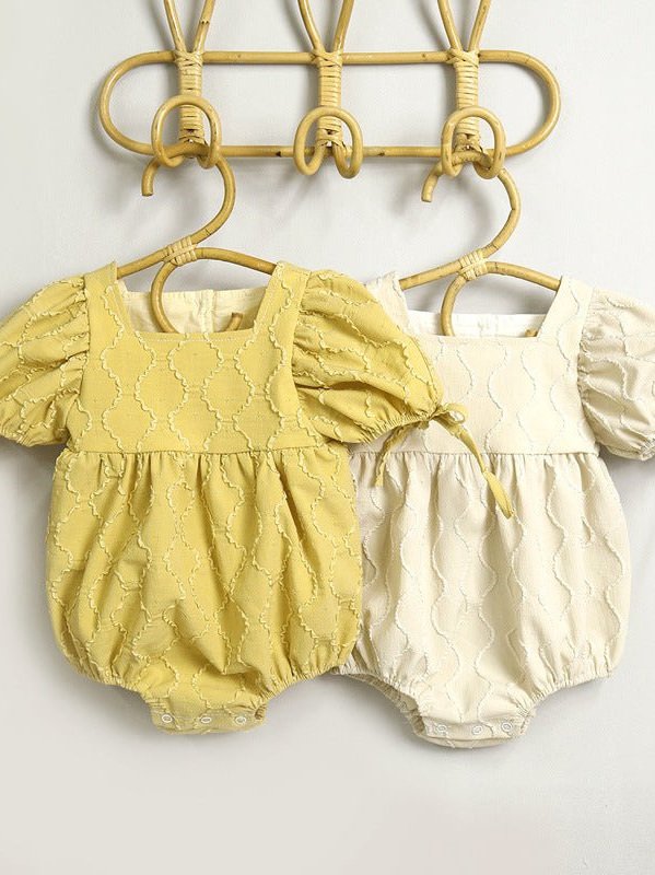 Baby Girl Puff Sleeve onesie