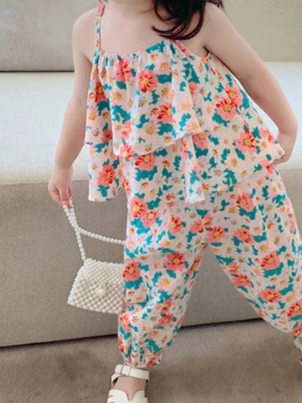 Baby Girl's Floral Romper