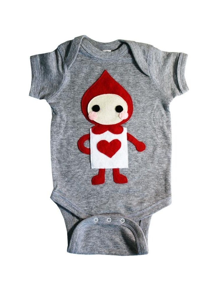 Infant The Trumps - Heart Onesie