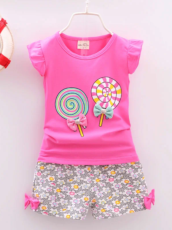Baby Girl's Shorts with top Set