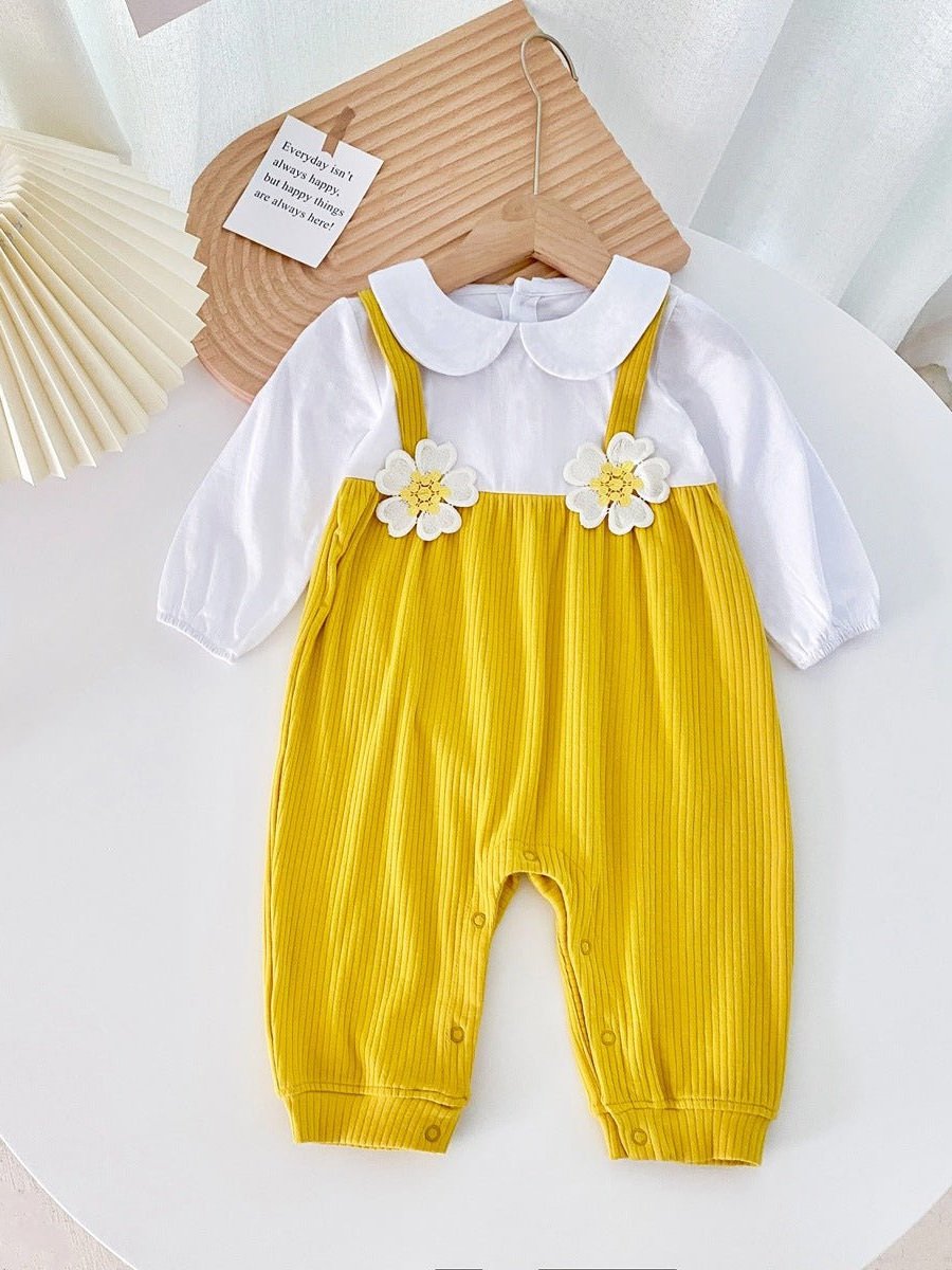 Girl's False 1-Piece Romper