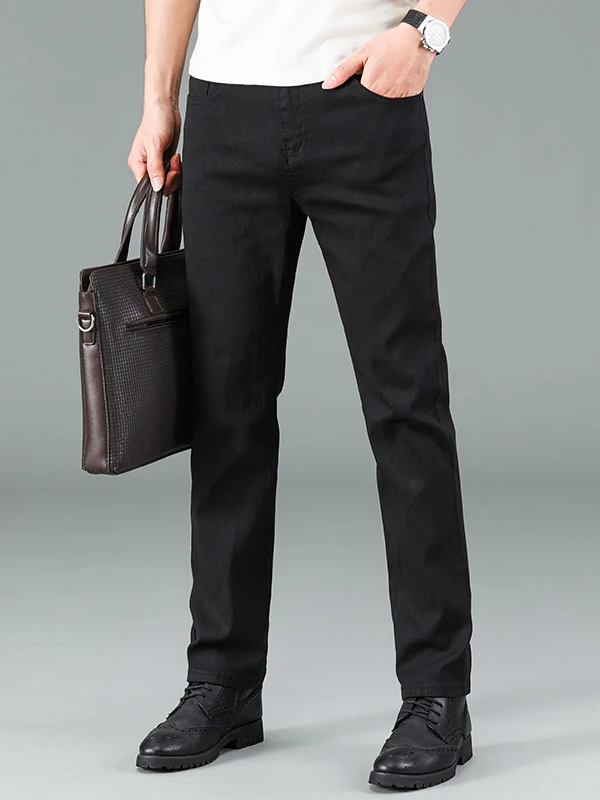 Men's Korean Version Straight Fit Jeans Pants