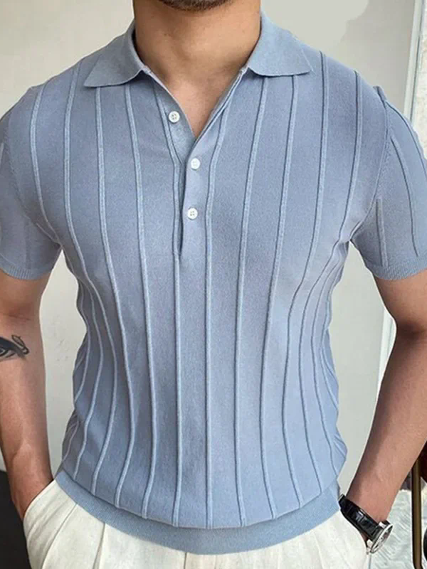 Men's Lapel Collar Business Casual Shirt