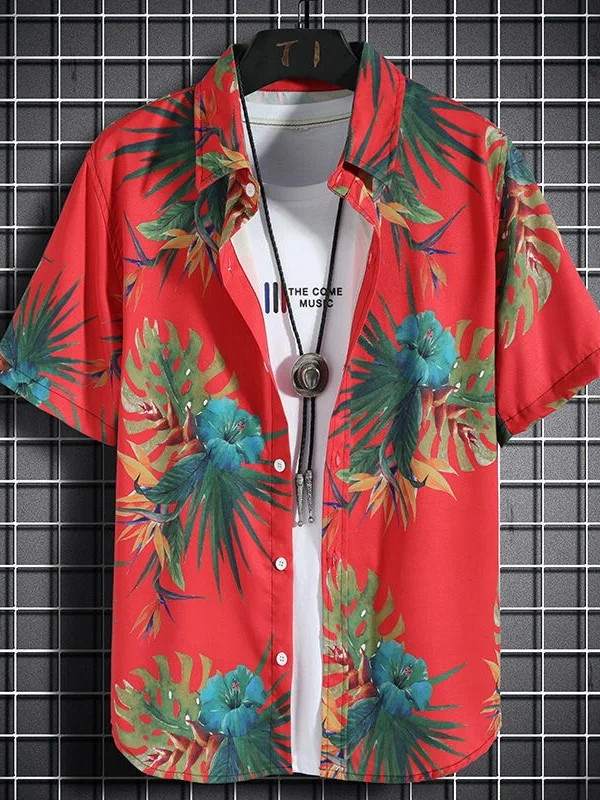 Men's Hawaiian Beach Shirt