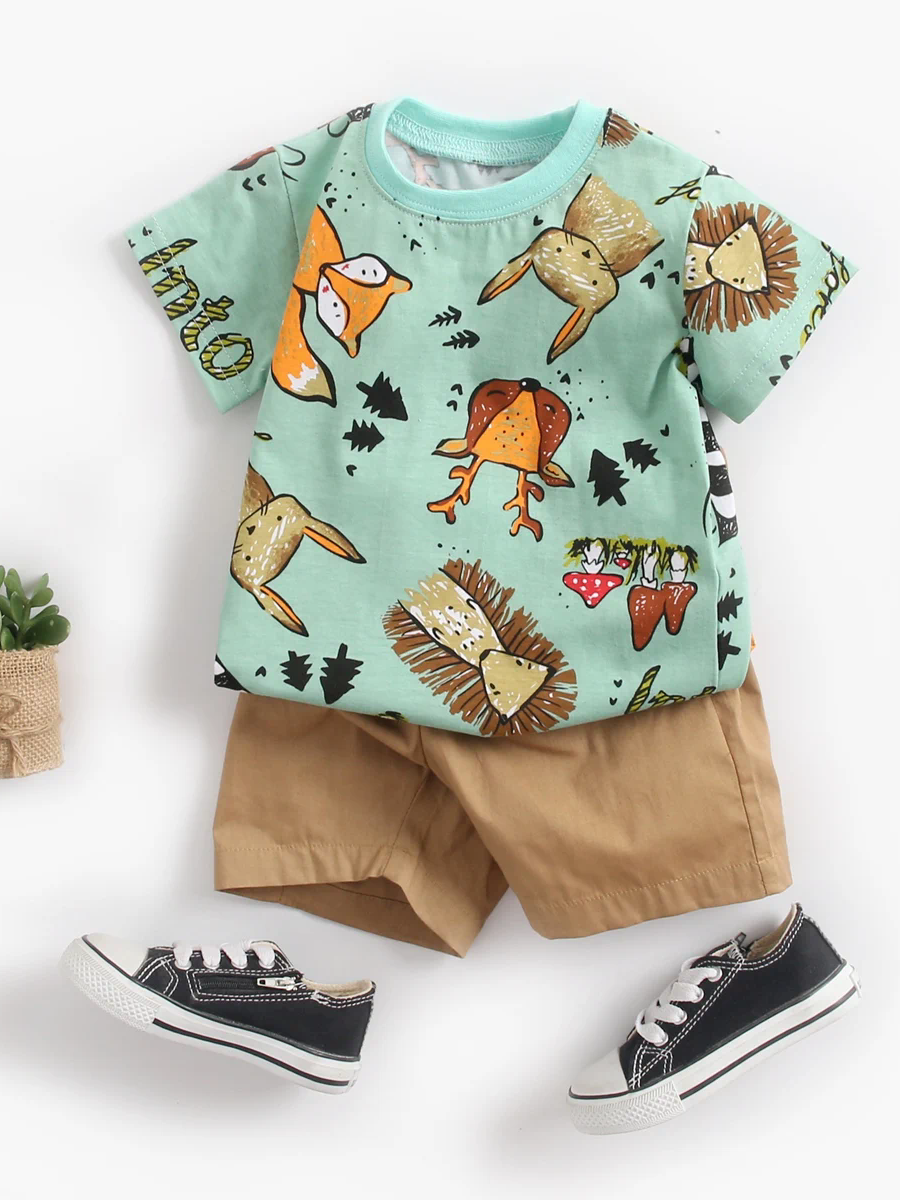 Baby Boys T-Shirts + Shorts Set