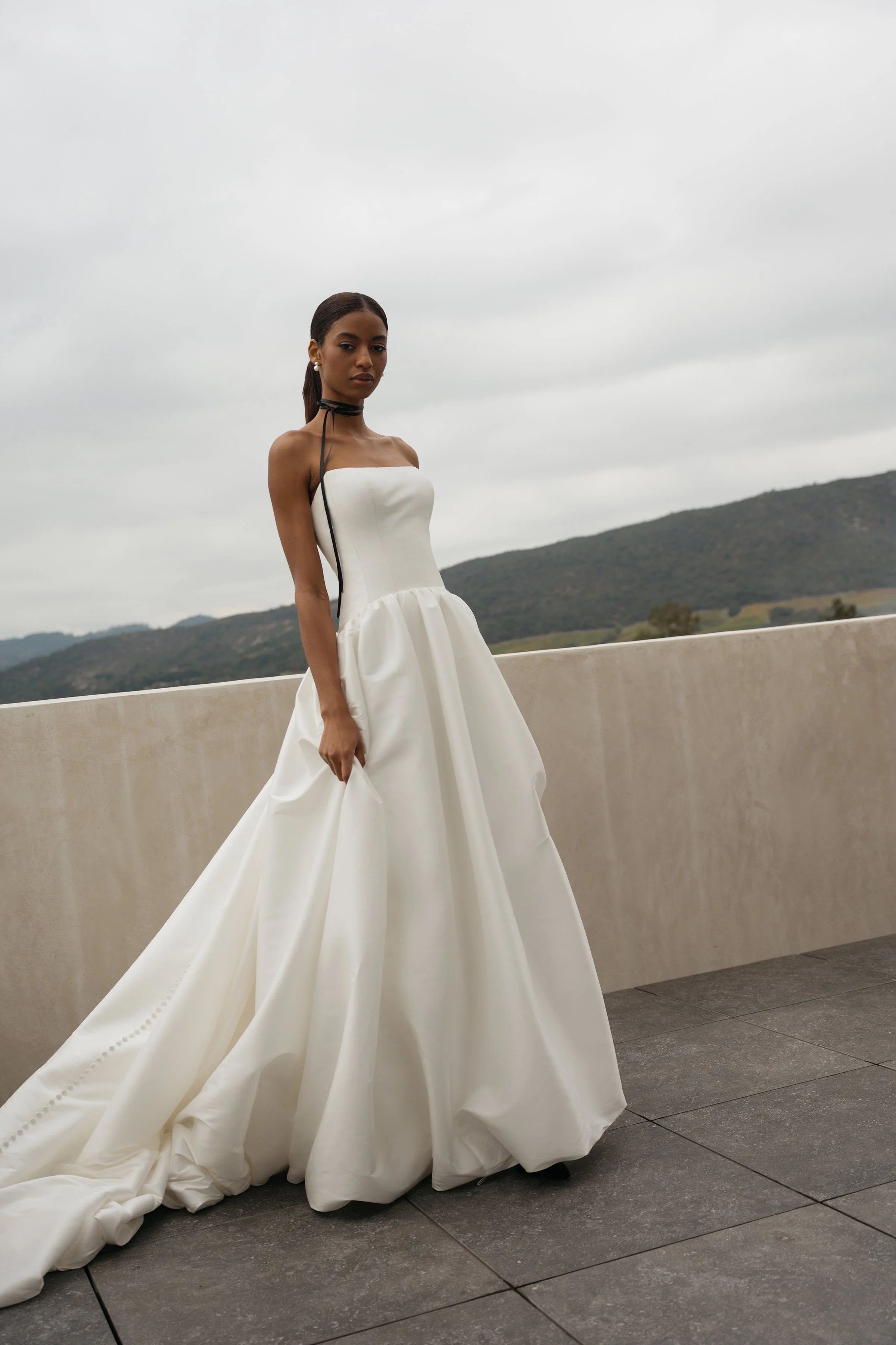 Jenny Yoo 'Savannah' Bridal Gown. The Savannah gown is clean and classic with just a hint of playful femininity.