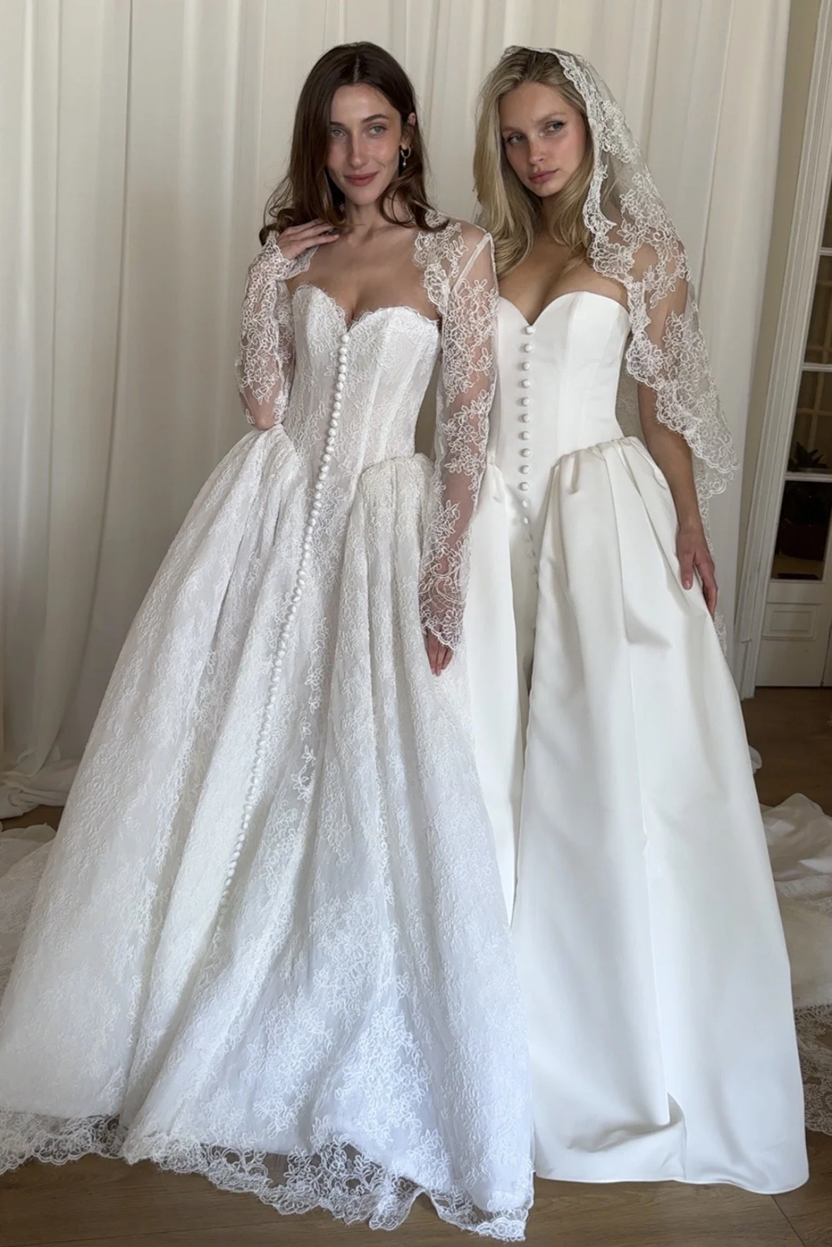 The MWL Rue is a modern bridal masterpiece with historically placed structure and boning to create a truly unique and unforgettable bridal look. Mikado is used to create structured boning and a sweetheart neckline create a sculpted, feminine silhouet