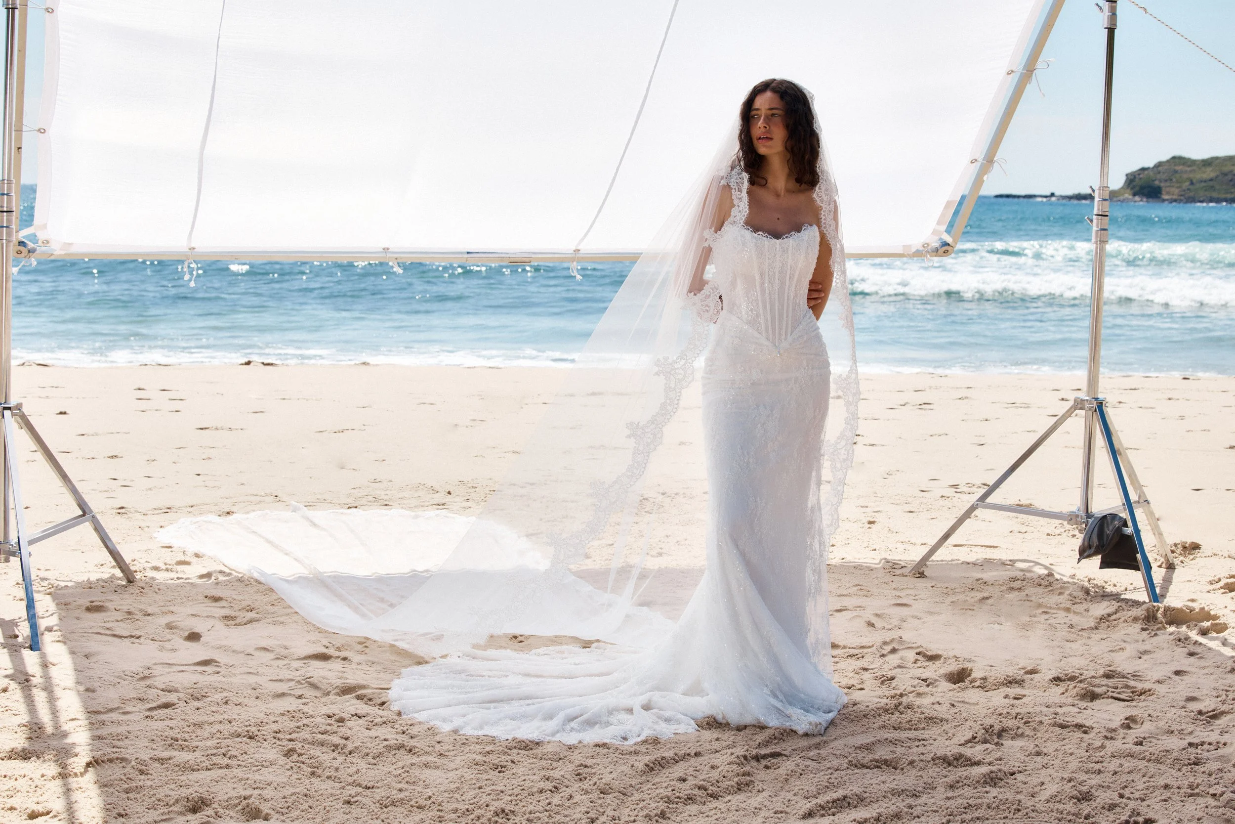 MWL Scout wrapped in our delicate new Scout lace, Scout is a love letter to refined romance. Her gently scooped bodice is subtly elongated for a flattering, feminine shape, structured with layers of buckram and fine boning to offer both support and a