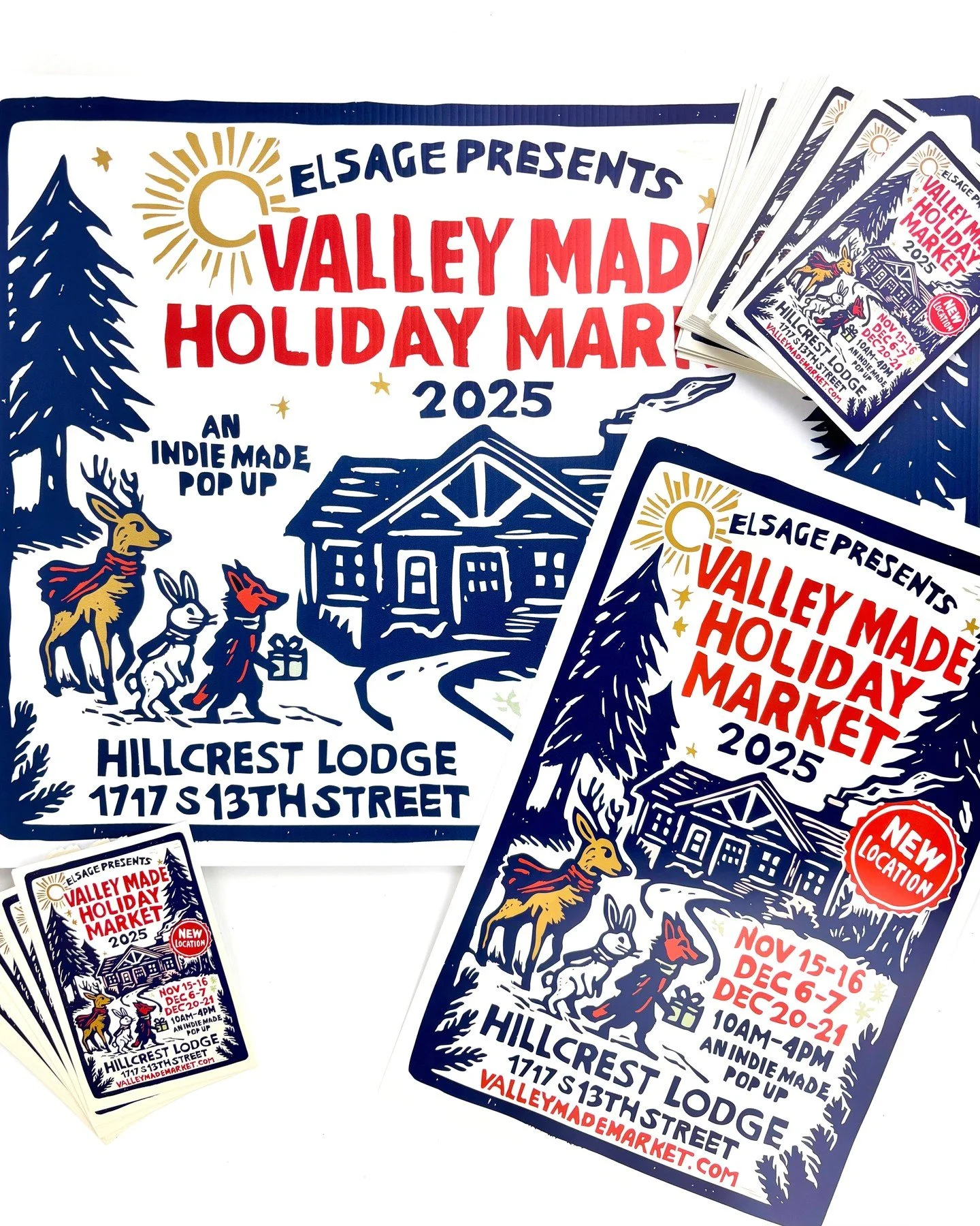 Help us spread the word about the Valley Made Holiday Markets! 📣 We’ve got posters, handbills, and yard signs ready for you. Pick them up at elSage Shop (open daily 10–6), or we can ship handbills + posters to you for free! Send us a DM