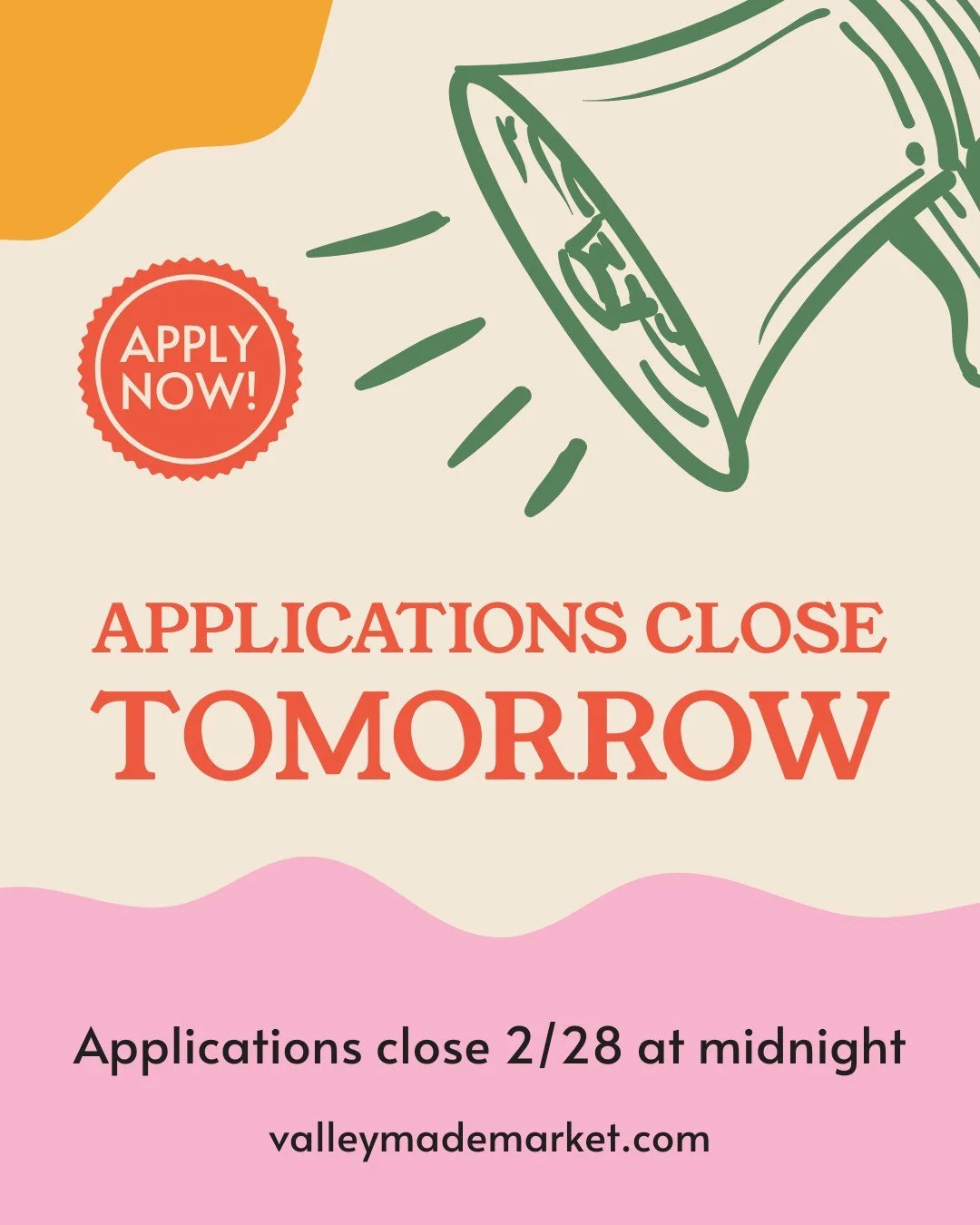 Tomorrow is the LAST day to submit your Maker or Scholarship application! Apply now for the opportunity to showcase your work alongside an incredible lineup of makers at the beautiful Riverwalk Park in downtown Mount Vernon. ✨
Applications close Satu